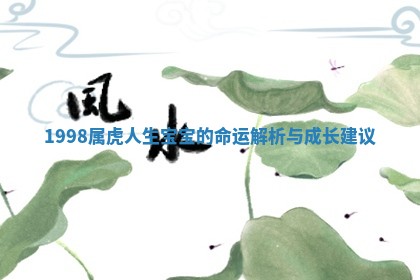 1998属虎人生宝宝的命运解析与成长建 🐇 议 🌋