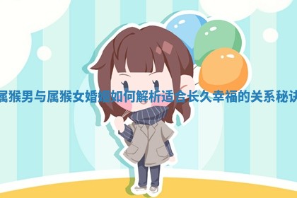 属猴男与属猴女婚姻如何解析适 🌐 合长 🙊 久幸福的关系秘诀