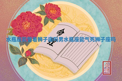 水瓶座能管着狮子座吗男 🛸 水瓶座能气死狮 ⛲ 子座吗